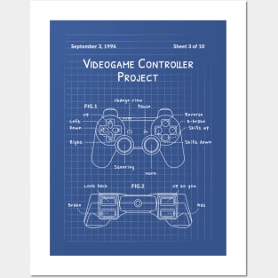 Videogame controller project Posters and Art